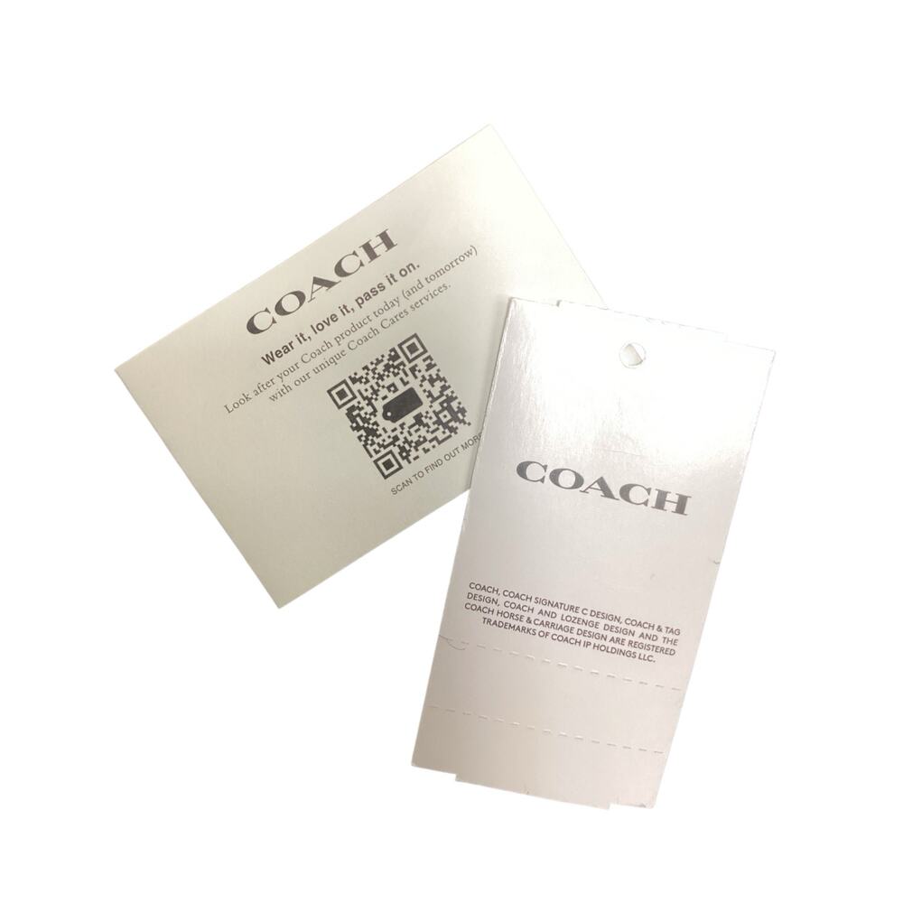 NWT Coach Mini Gallery Tote/ Crossbody Leather Zipper Closure Logo Bag Tag Pink - Picture 13 of 13